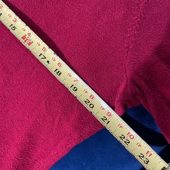 Abercrombie & Fitch Preppy Men’s V-Neck Sweater Red (Size Large) - Picture 5 of 6